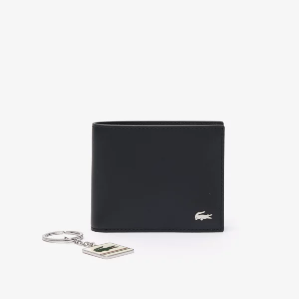 Coffret FG petit portefeuille Noir et porte-clés Lacoste