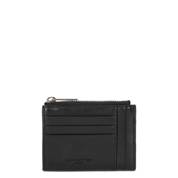 Porte-cartes femme cuir Lancaster Paris PM noir
