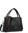 Sac à main noir Ida double Cuir Lancaster