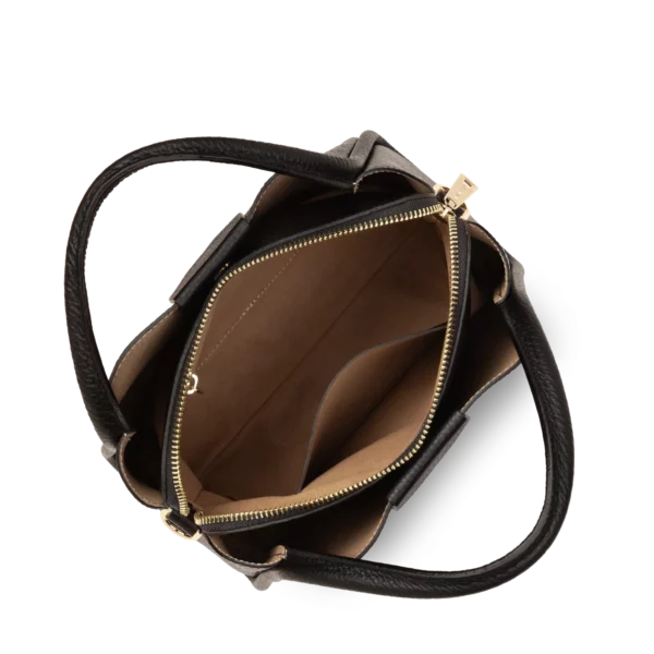 Sac à main noir Ida double Cuir Lancaster