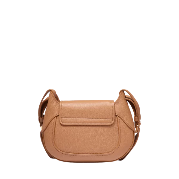 Sac cuir besace M Paulette Lancel Camel