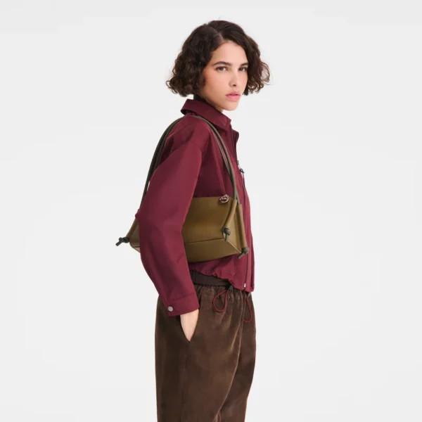 Sac porté épaule M Pliage Xtra Longchamp - olive