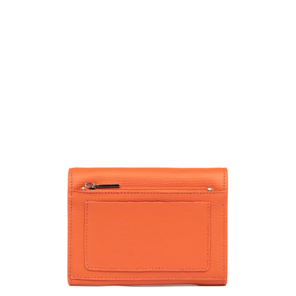 Portefeuille femme cuir Sierra Lancaster orange