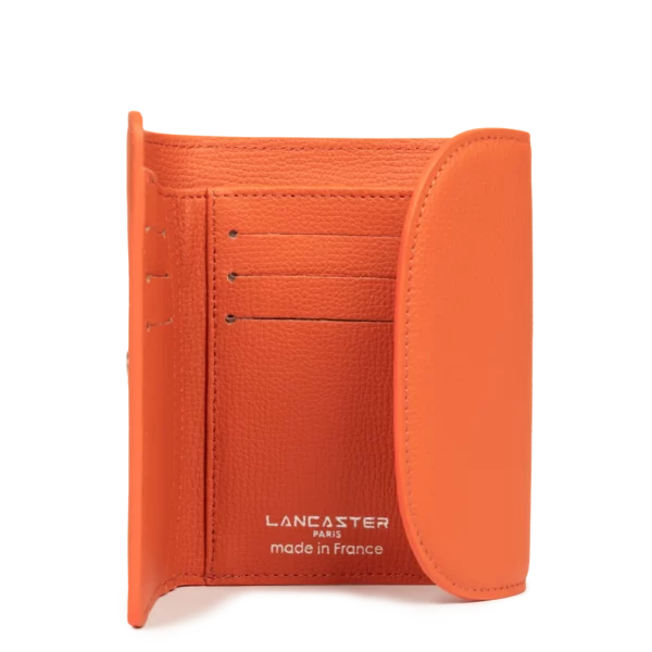 Portefeuille femme cuir Sierra Lancaster orange