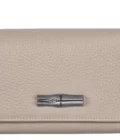 Portefeuille compact Roseau Essential - Longchamp - argile
