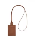 Porte-carte avec collier Epure Lonchamp - brun