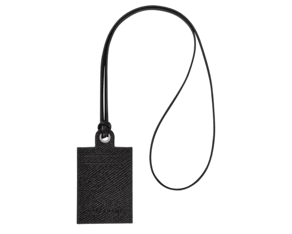 Porte-carte avec collier Epure Lonchamp - noir