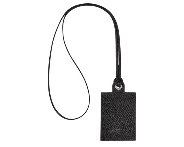 Porte-carte avec collier Epure Lonchamp - noir