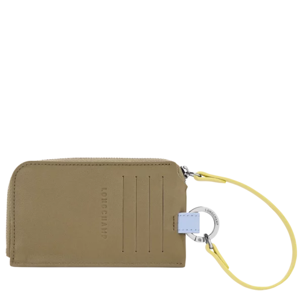Porte-cartes Pliage Collection Longchamp - lichen