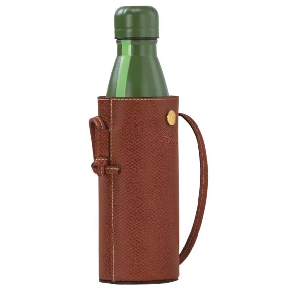 Porte-gourde avec bouteille Epure cuir - Longchamp - brun