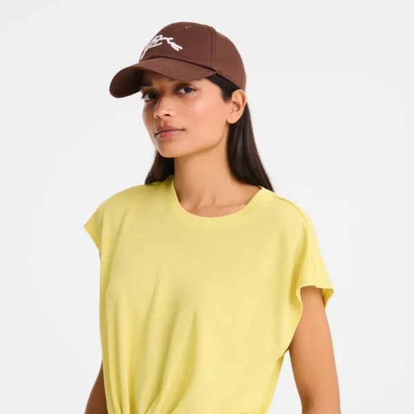Casquette coton Longchamp - moka