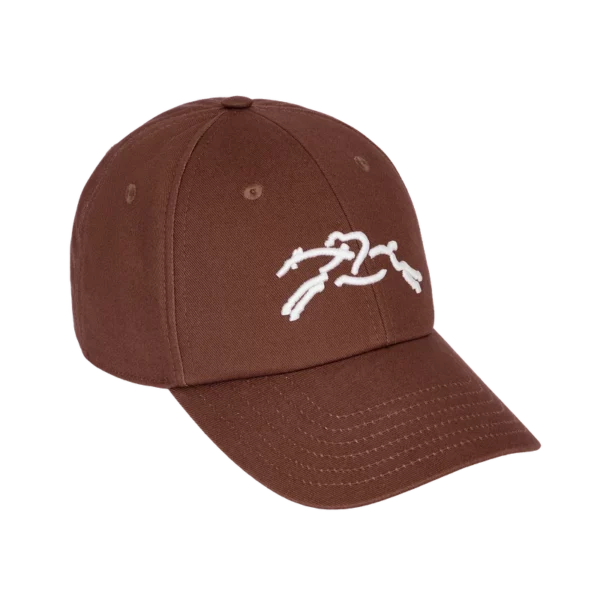 Casquette coton Longchamp - moka