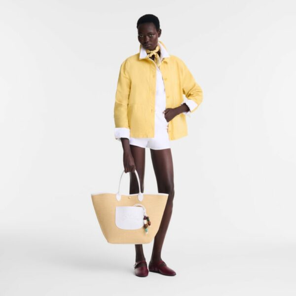 Sac à main M Le Panier Pliage Céramique - blanc