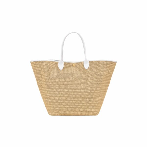 Sac à main M Le Panier Pliage Céramique - blanc