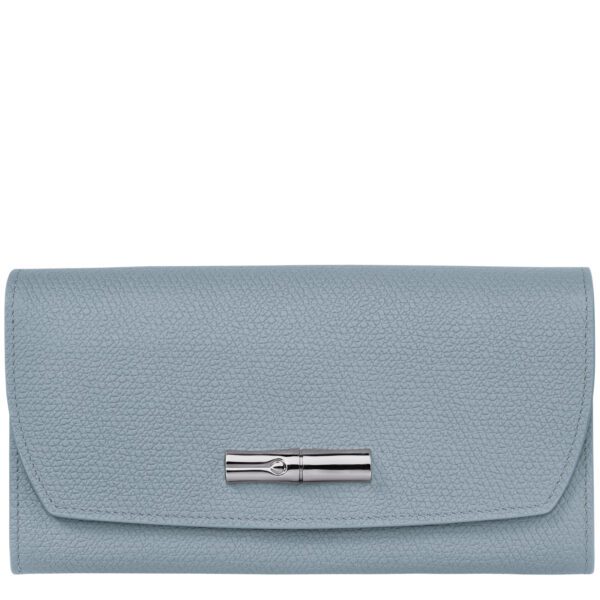 Portefeuille Long À Rabat Roseau Longchamp - nuage