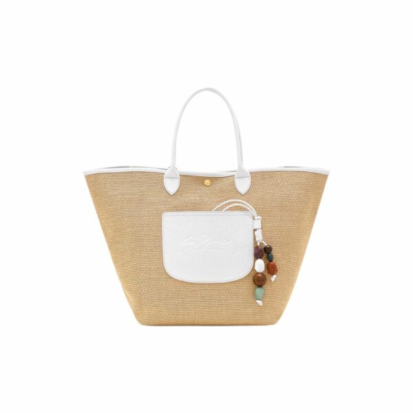 Sac à main M Le Panier Pliage Céramique - blanc