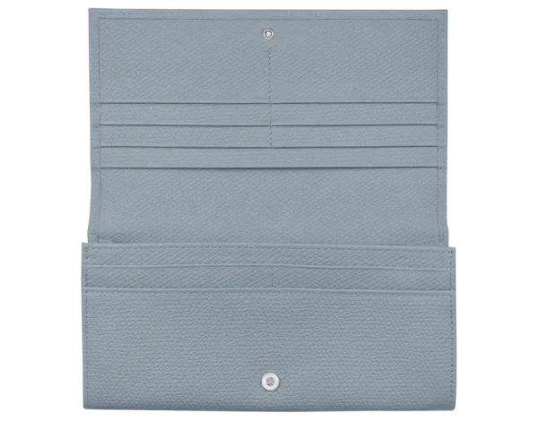 Portefeuille Long À Rabat Roseau Longchamp - nuage