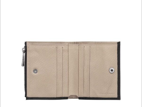 Petit portefeuille compact Roseau Longchamp - noir