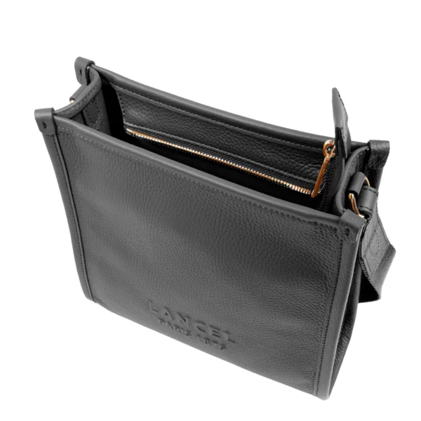 Sac bandoulière cuir Jour Lancel noir