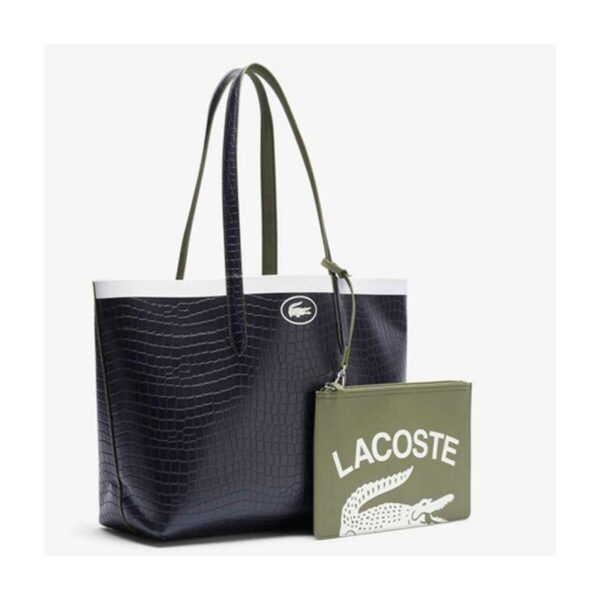 Sac Cabas réversible avec pochette femme Anna Lacoste vert