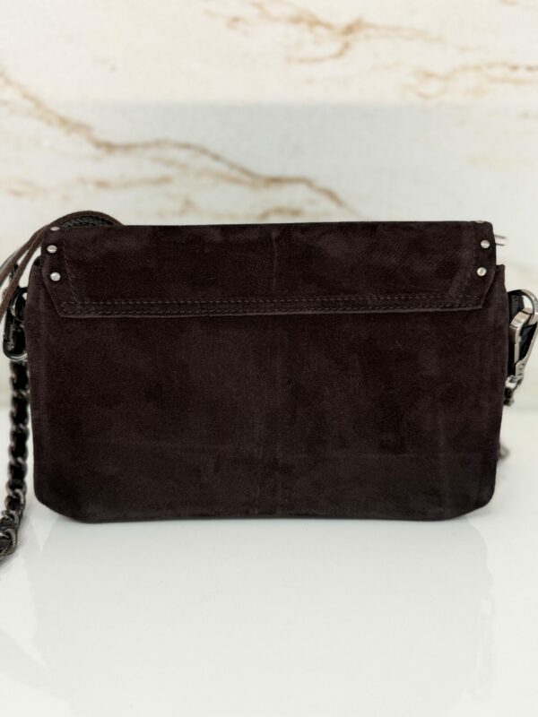 Sac pochette bandoulière Odile VC cuir Mila Louise brun