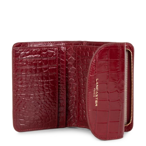 Portefeuille dos à dos exo Lancaster carmin