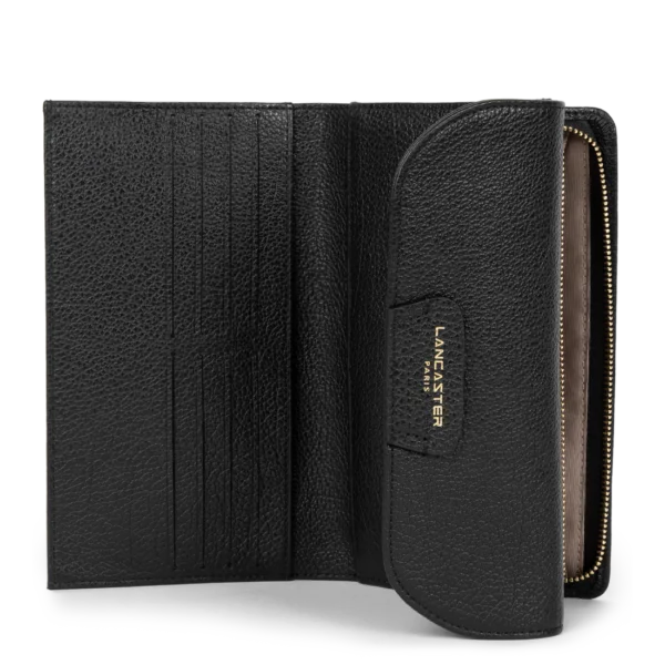Portefeuille femme cuir Dune Lancaster noir