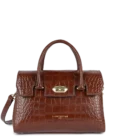 Petit sac à main cuir Exo Lancaster châtaigne