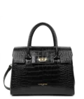 Grand sac à main cuir Exo Lancaster noir
