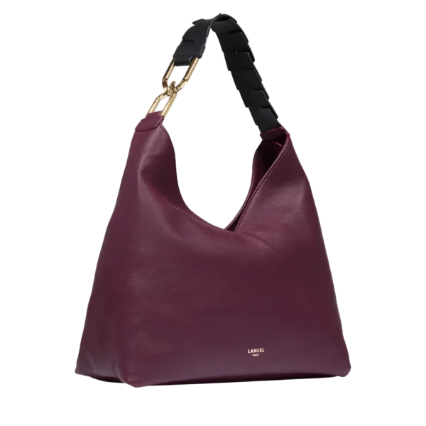 Sac hobo cuir Pagode bordeaux Lancel