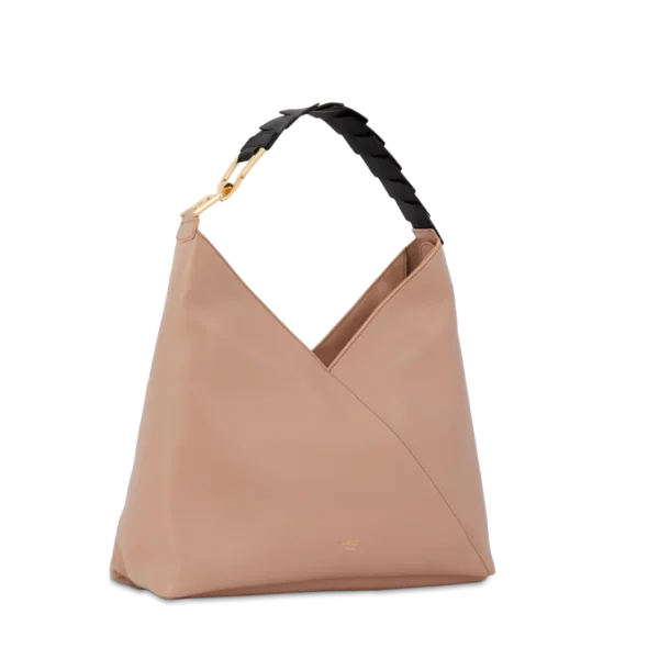 Sac hobo cuir Pagode naturel Lancel