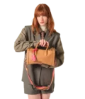 Sac BCBG bowling M Lancel camel