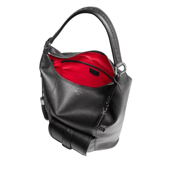 Sac hobo zippé M Premier Flirt Lancel noir