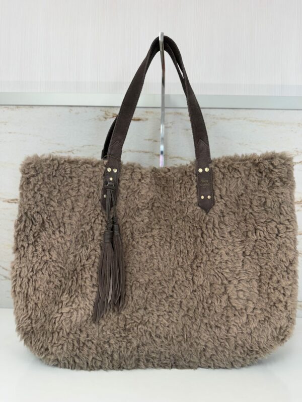 Sac cabas moumoute Nicole FR Mila Louise gris