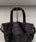 Sac cabas Nicole XS léopard Mila Louise noir