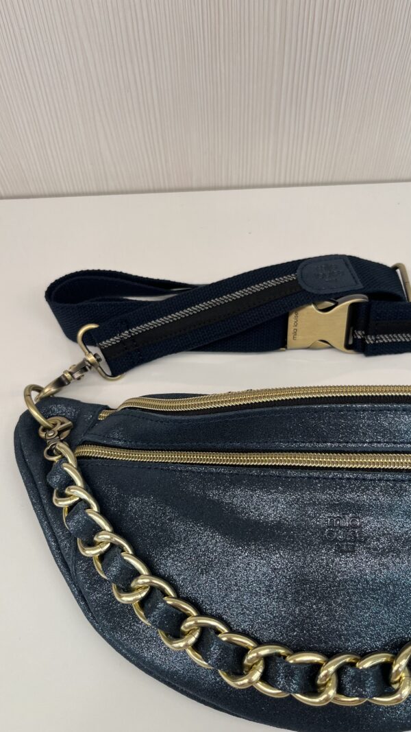 Sac banane Petra X Mila Louise cuir paillettes vertigo