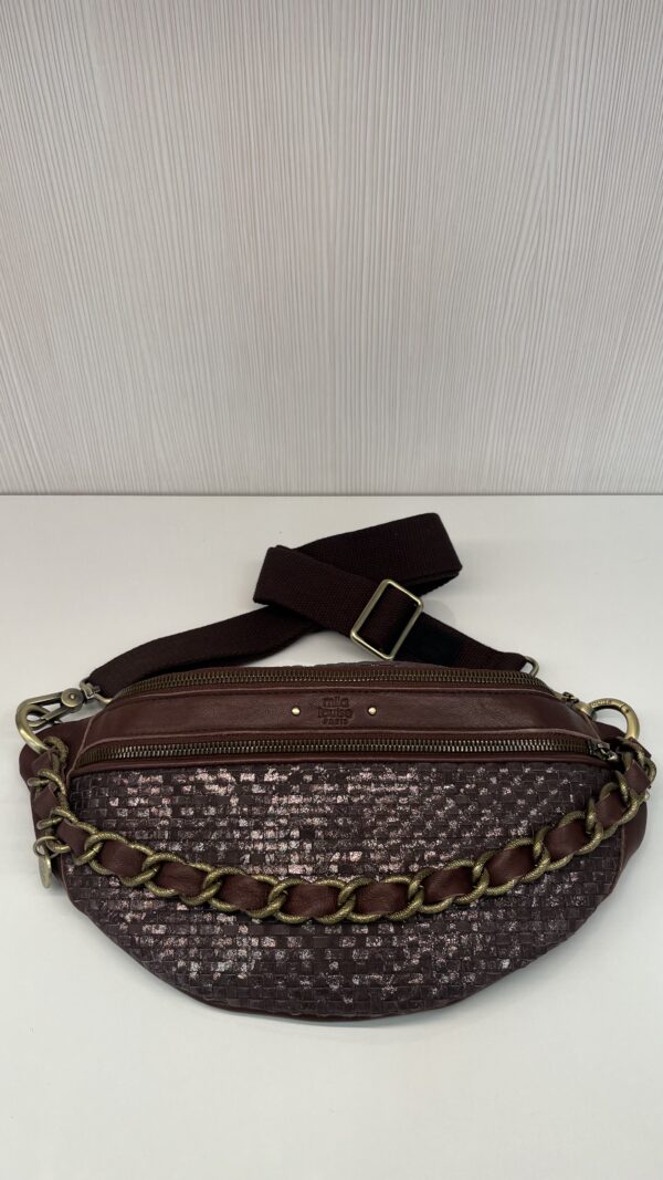 Sac banane Petra W Mila Louise cuir auburn