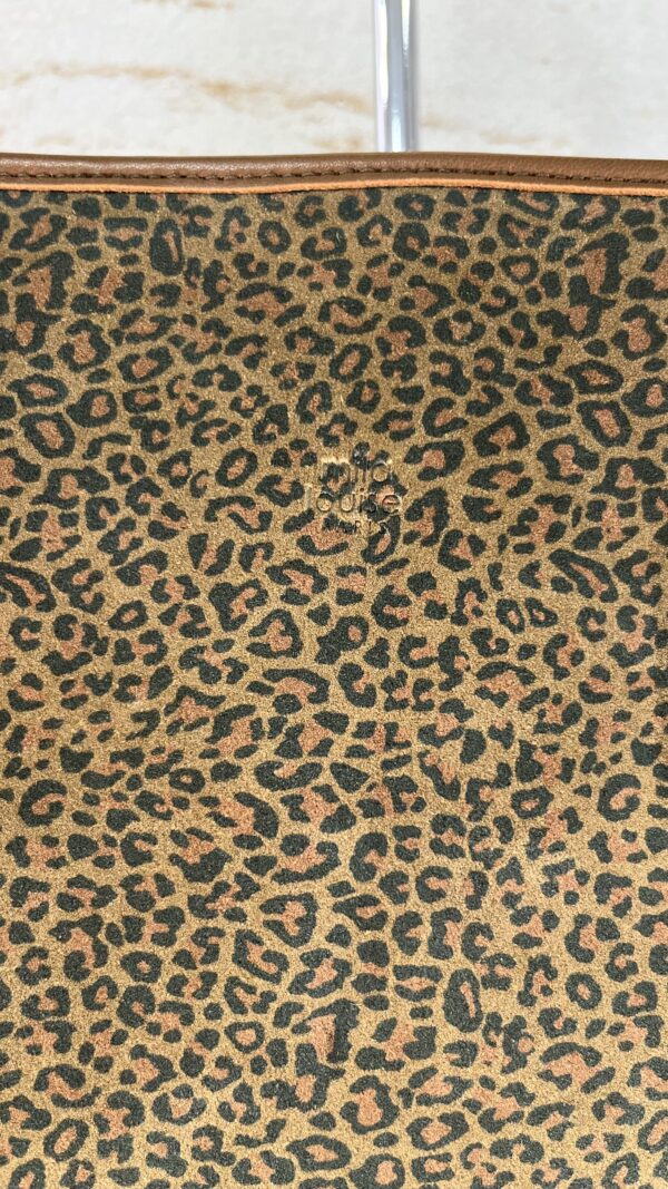 Sac cabas Nanon Pa léopard Mila Louise ocre