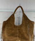 Sac hobo Philae V croûte de cuir Mila Louise ocre