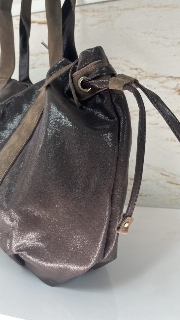 Sac cabas Prudy LX1 Mila Louise fumé kaki