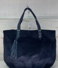 Sac cabas Nicole en velours côtelé Mila Louise