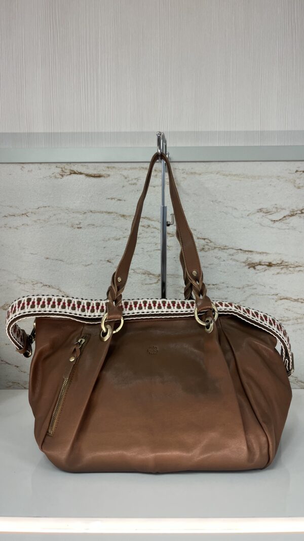 Sac à main cabas Naelys C Mila Louise ocre