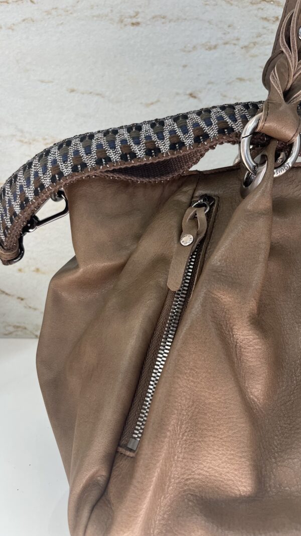 Sac à main cabas Naelys C Mila Louise fumé kaki