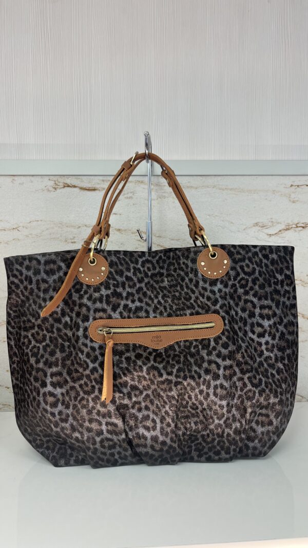 Sac cabas NISA LP2 léopard vertigo Mila Louise