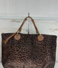 Sac cabas NISA LP2 léopard fumé kaki Mila Louise