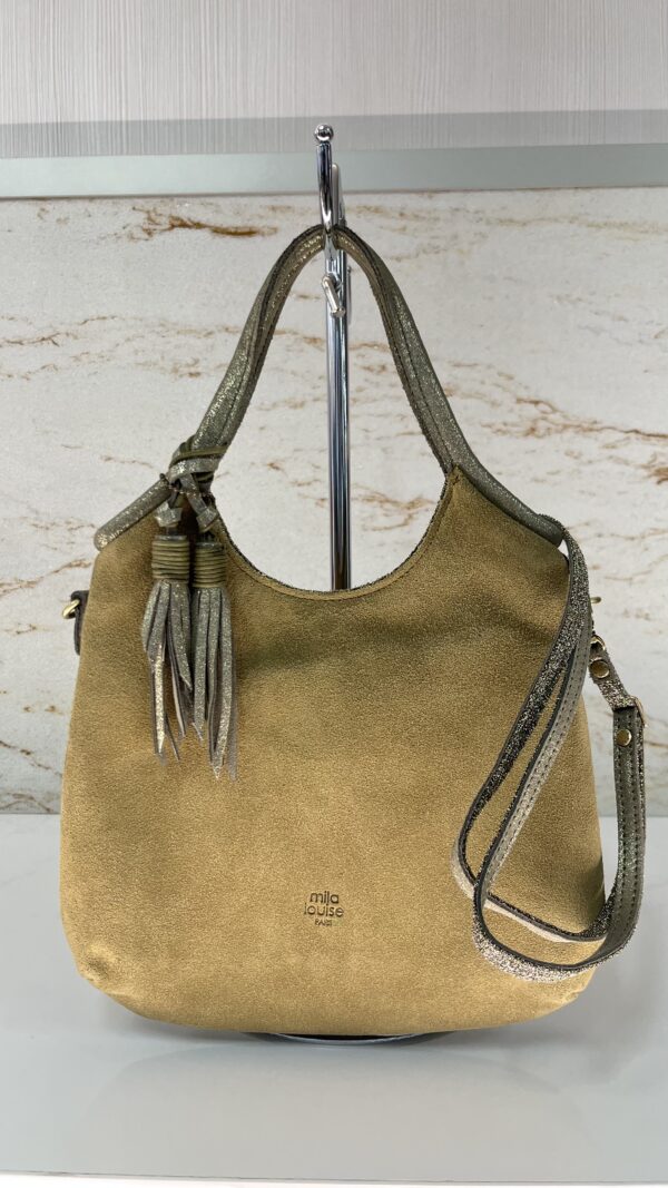 Sac à main avec bandoulière Polya V Mila Louise oyster