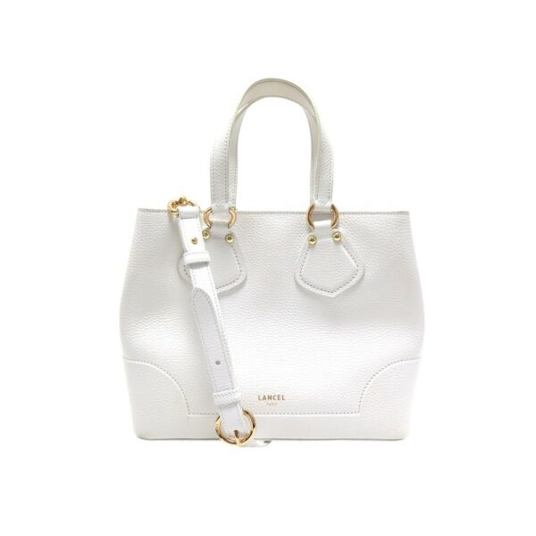 Sac à main cuir Neo Izy S Lancel blanc