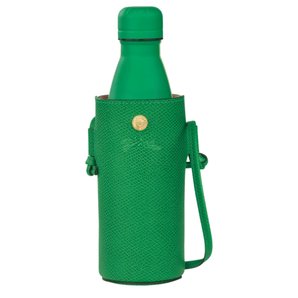 Porte-gourde avec bouteille Epure cuir - Longchamp - vert