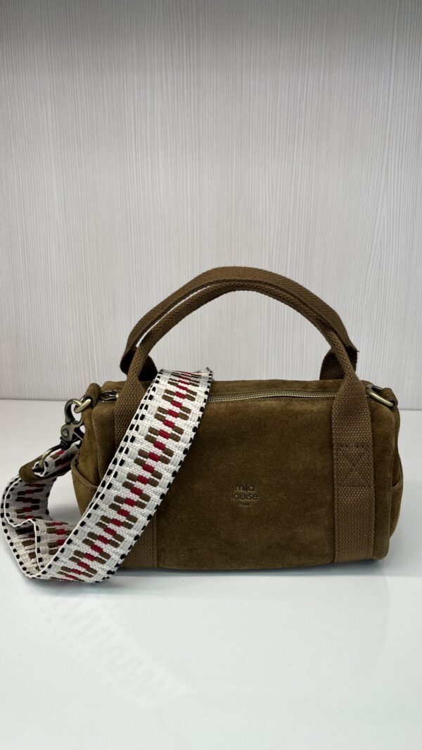 Mini sac à main polochon Bee V Mila Louise ocre