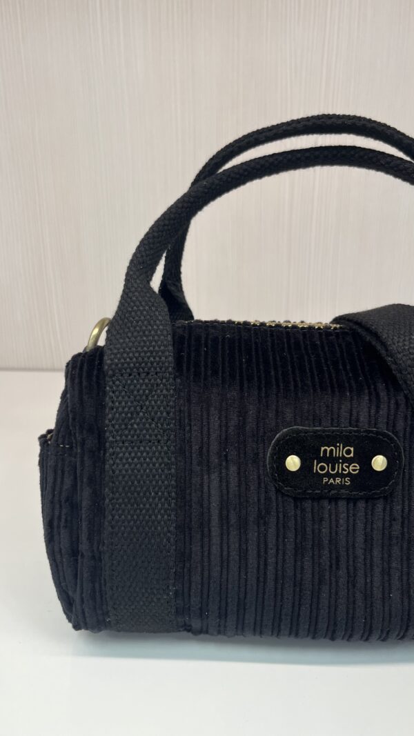 Mini sac à main polochon Bee VFR1 Mila Louise noir